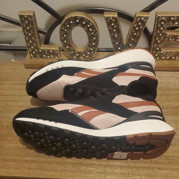 Reebok Classic Black Tan Suede Leather Legacy AZ Men\'s Retro Sneakers Sz 10 US main image 7